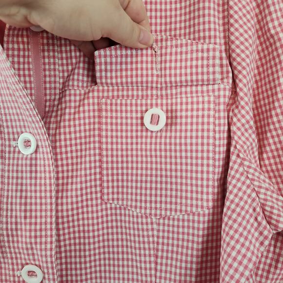 NWT Alfred Dunner Pink White Picnic Gingham Jacket Plus Women's 16 - Picture 5 of 6